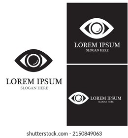 Branding Identity Corporate Eye Care vector logo design