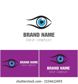 Branding Identity Corporate Eye Care vector logo design