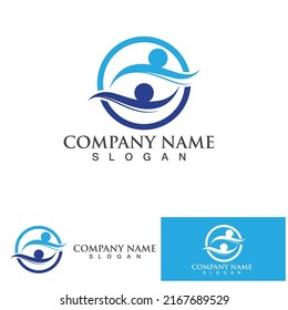 Branding Identity Corporate Eye Care vector logo design