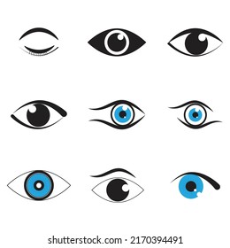 Branding Identity Corporate Eye Care vector logo design