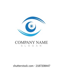 Branding Identity Corporate Eye Care vector logo design