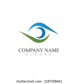 Branding Identity Corporate Eye Care vector logo design
