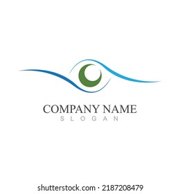 Branding Identity Corporate Eye Care vector logo design