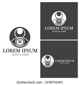 Branding Identity Corporate Eye Care vector logo design