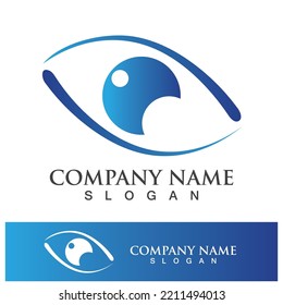 Branding identity corporate eye care vector logo design