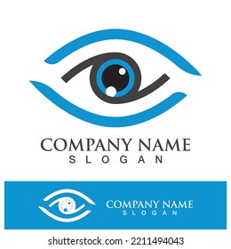 Branding identity corporate eye care vector logo design