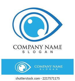 Branding identity corporate eye care vector logo design