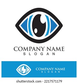 Branding identity corporate eye care vector logo design