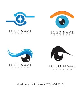 Branding Identity Corporate Eye Care vector logo design