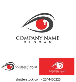 Branding Identity Corporate Eye Care vector logo design
