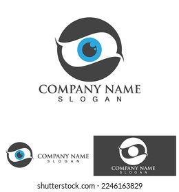 Branding Identity Corporate Eye Care vector logo design