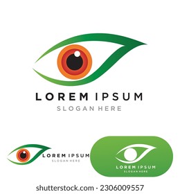 Branding Identity Corporate Eye Care vector logo design
