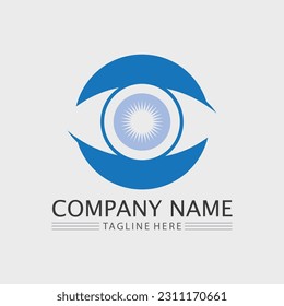 Branding Identity Corporate Eye Care vector logo design