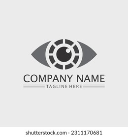 Branding Identity Corporate Eye Care vector logo design