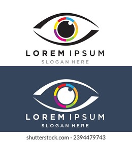Branding Identity Corporate Eye Care vector logo design