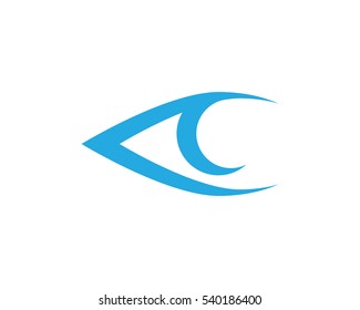 Branding Identity Corporate Eye Care vector logo design