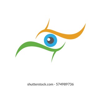 Branding Identity Corporate Eye Care vector logo design