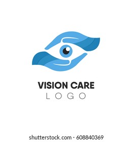 Branding identity corporate eye care vector logo design.