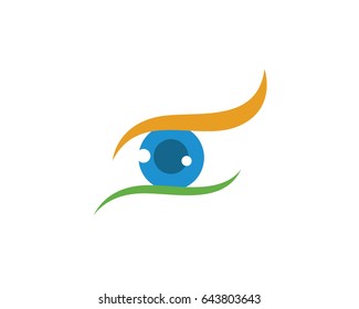Branding Identity Corporate Eye Care vector logo design