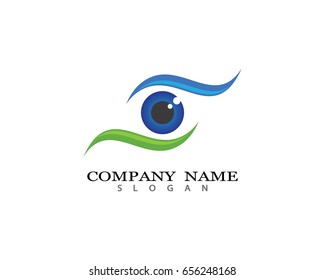 Branding Identity Corporate Eye Care vector logo design