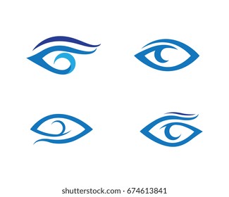 Branding Identity Corporate Eye Care vector logo design