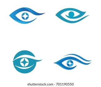 Branding Identity Corporate Eye Care vector logo design