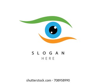 Branding Identity Corporate Eye Care vector logo design