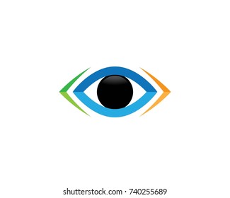 Branding Identity Corporate Eye Care vector logo design