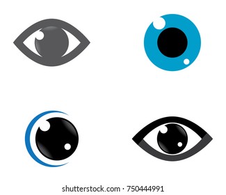 Branding Identity Corporate Eye Care vector logo design