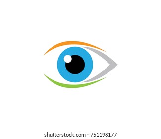 Branding Identity Corporate Eye Care vector logo design