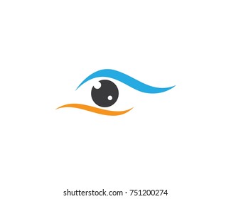 Branding Identity Corporate Eye Care vector logo design