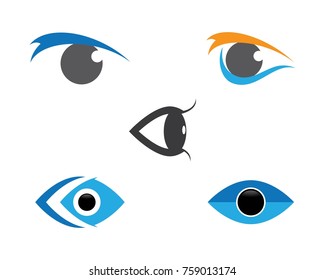 Branding Identity Corporate Eye Care vector logo design