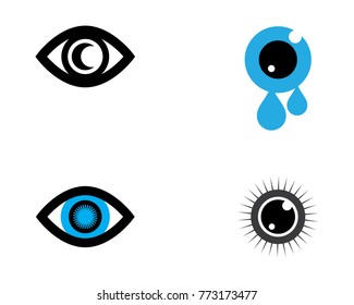 Branding Identity Corporate Eye Care vector logo design