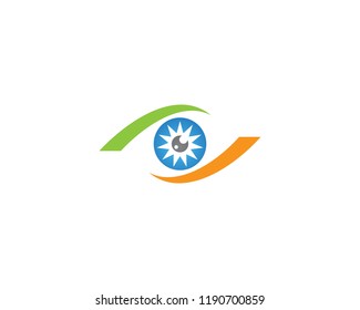 Branding Identity Corporate Eye logo vector design