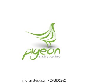Branding Identity Corporate Pigeon vector logo design 