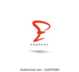 Branding Identity Corporate vector logo E design.