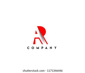 Branding Identity Corporate vector logo AR design.