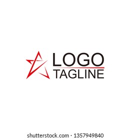 Branding Identity Corporate vector logo A design. - Vector
