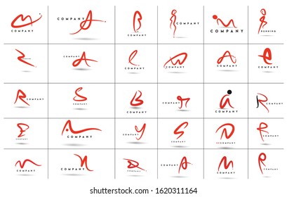 Branding Identity Corporate vector logo alphabet design.