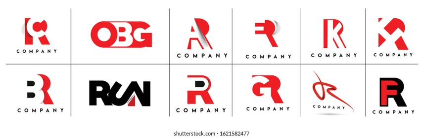 Branding Identity Corporate vector logo alphabet design.