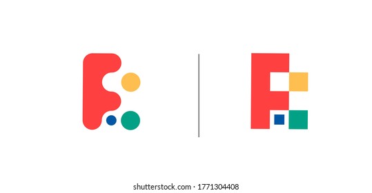 Branding Identity Corporate vector logo F design.