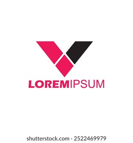 Branding identity corporate vector logo letter V design
