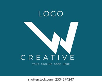 Logotipo corporativo del Vector de la identidad de marca letra W diseño