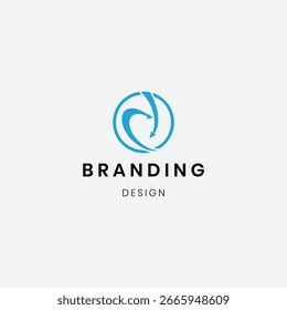 Identificação da marca letra "D" design de logotipo criativo