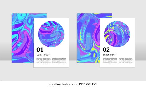 Branding identity template. Abstract marble luxury background.  Corporate company design