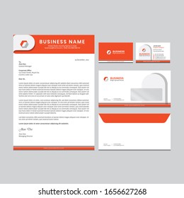 Branding identity template corporate company design, Set for all kind of business vector illustration
