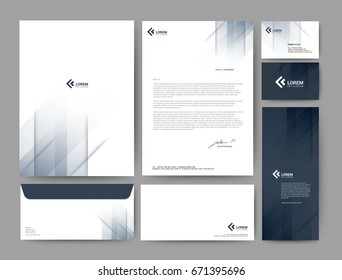 Branding identity template corporate company design, Set for business hotel, resort, spa, luxury premium logo, vector illustration