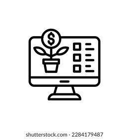 Icono de promoción de marca Inversión en vector. Ilustración