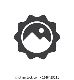Branding-Label-isoliertes Vektorsymbol