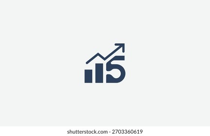 Branding letter 5 graph chat up logo design